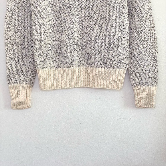 Vintage Ann Katrine Wool Angora Blend Mixed Knit Embellished Sweater 4 XS-Small - Picture 6 of 11